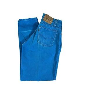 Vintage 1993 Levi’s Orange Tab 560 Vibrant Turquoise Denim Jeans